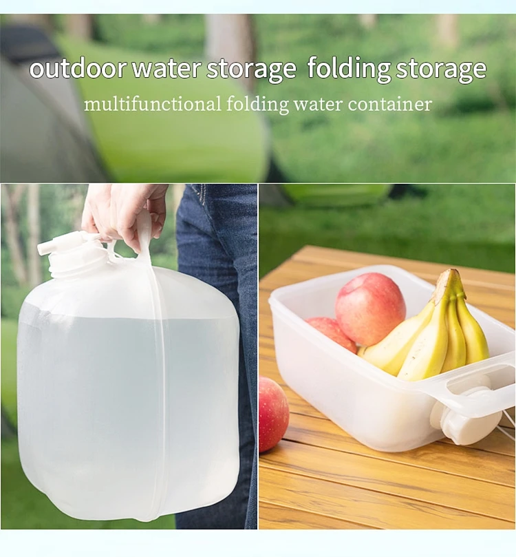 10l Collapsible Water Jerrycans With 50mm Opening With String Food ...