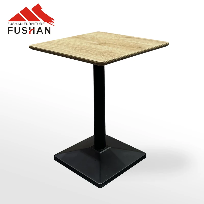 Modern Luxury Coffee Shops Restaurants Metal Leg Splints Fire-Resistant Plates Dining Tables