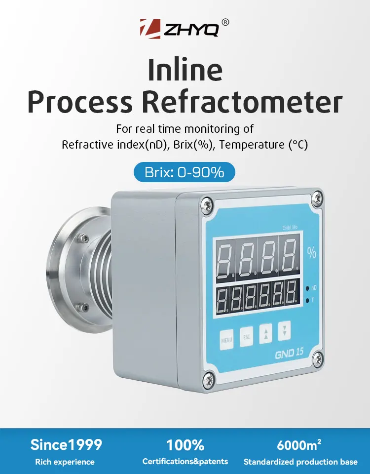 Iot in-Line Concentration Meter - Precision Brix Refractometer