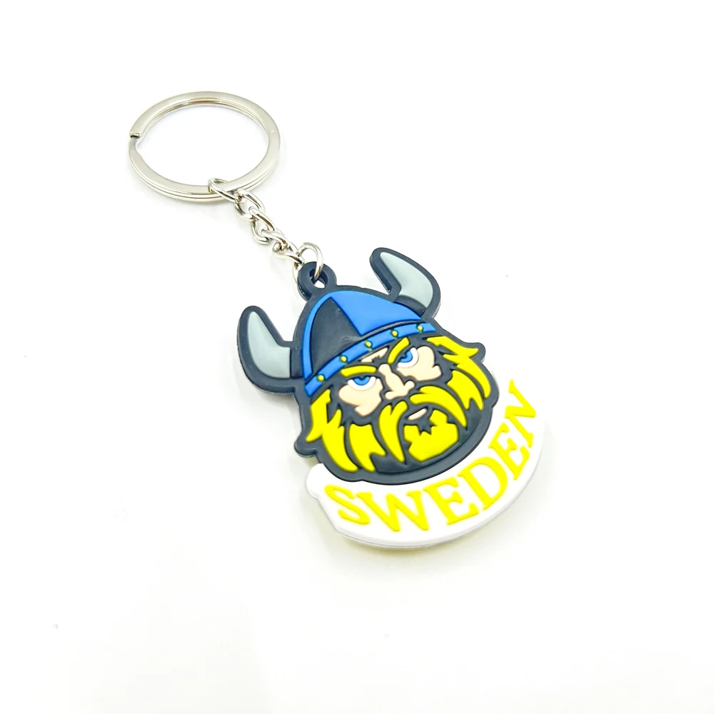 No Minimum Order Limited Custom Pvc Keychain With velcro at Backside 3D PVC Keychain
