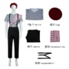 Gustav cosplay outfit set