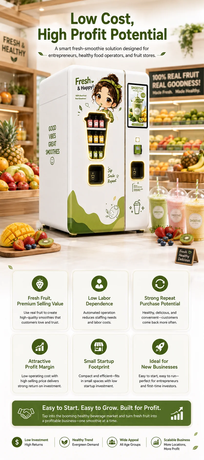 Small Life Smoothie Vending Machine