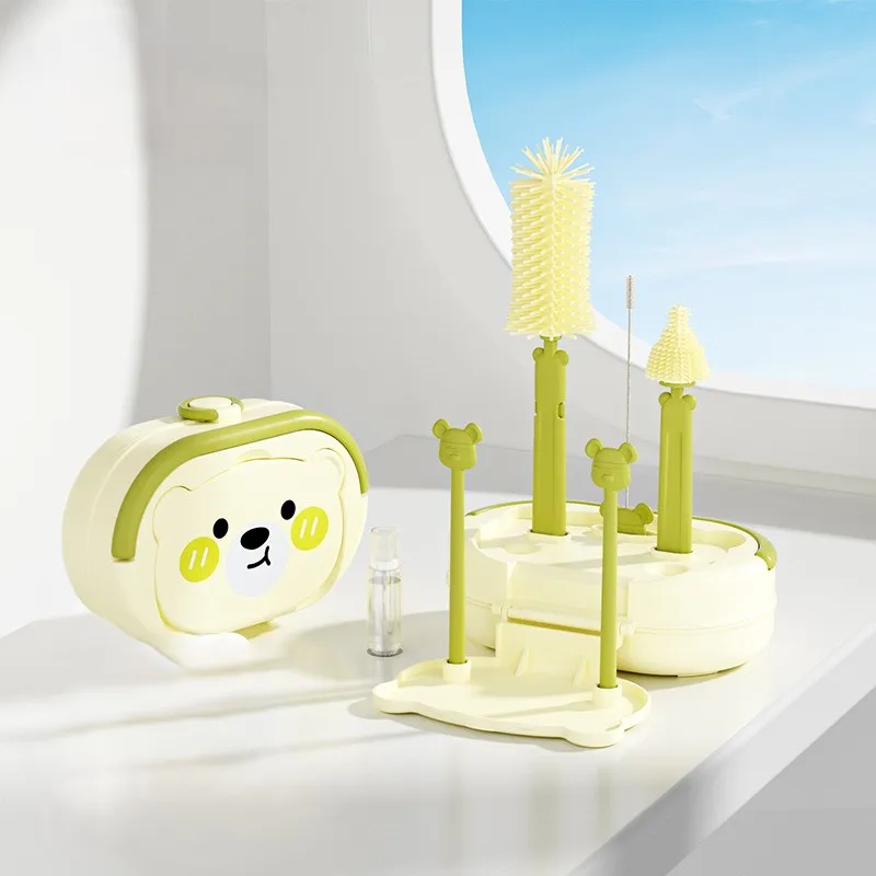 Baby Bottle Brush Silicone Cleaning Tool Baby Special Portable