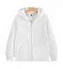 Sudadera blanca con cremallera