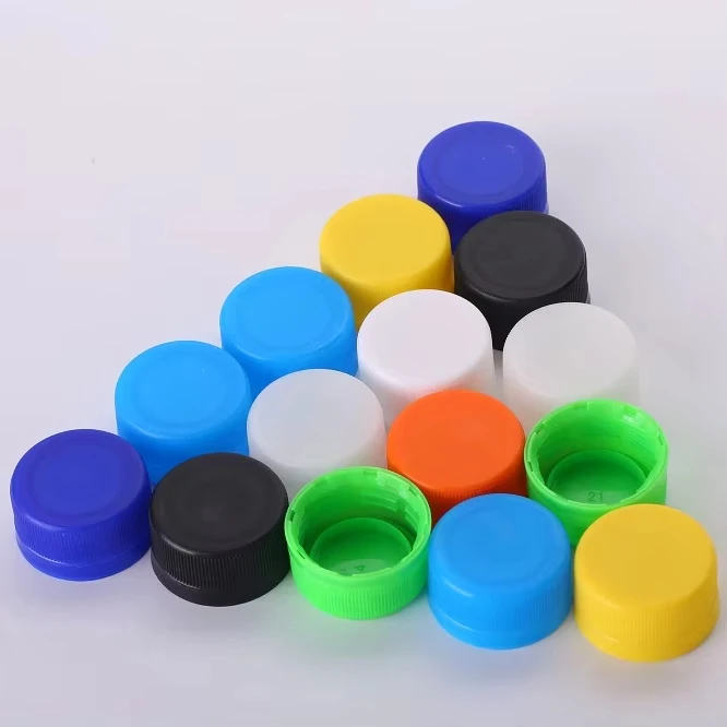 Customized Logo and Color Circular Plastic Beverage Cap Lid 28MM Screw Cap Juice Bottle Cap