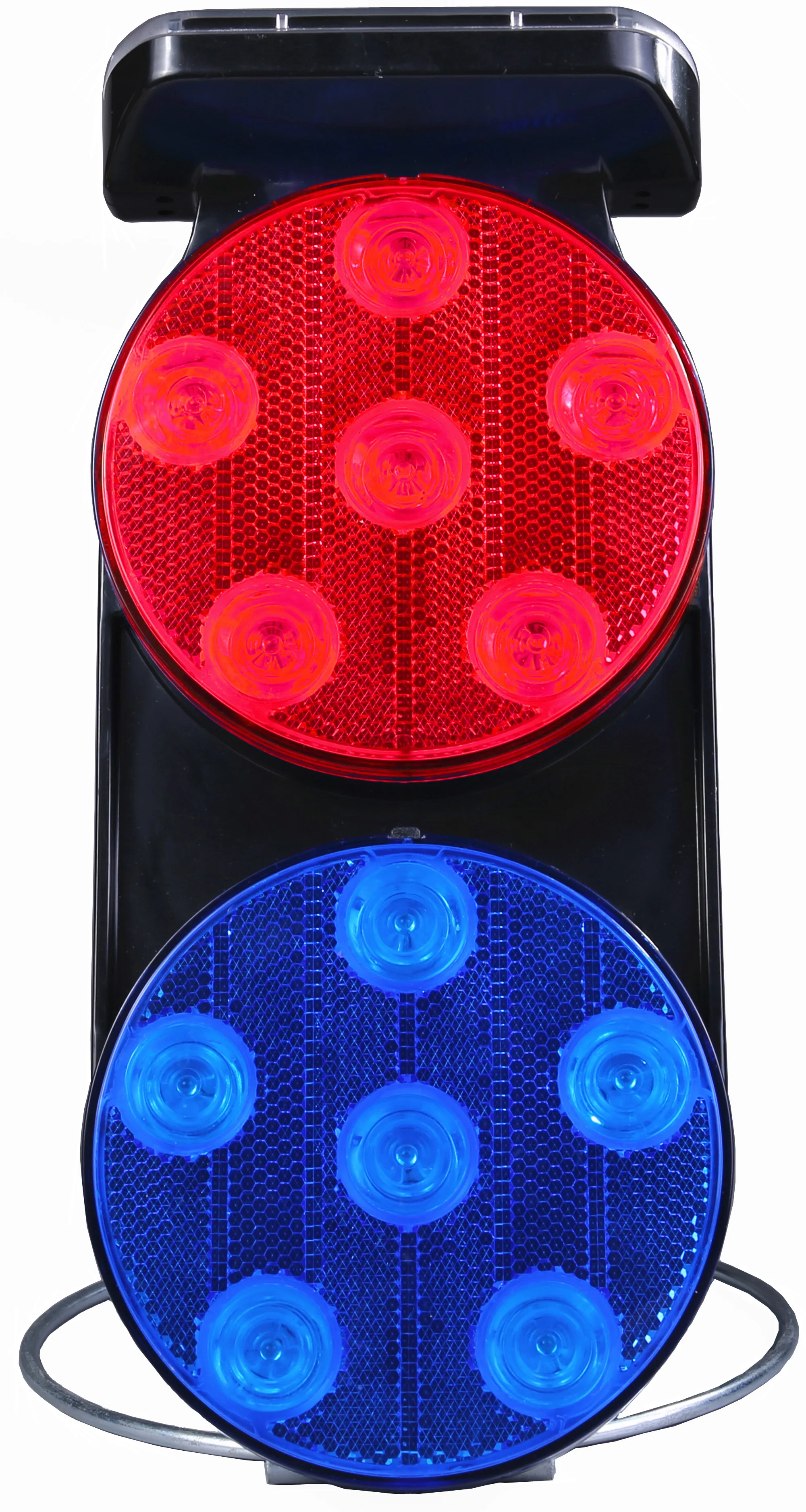 Synchronized Blink LED Traffic Warning Light Temperature Resistant Battery Operated for Long Time Construction