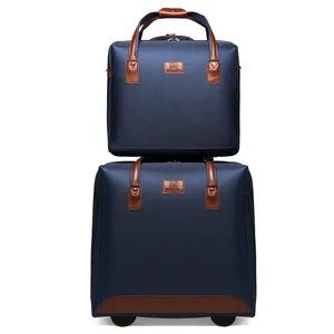 Wholesale Custom Business Travel Bag Makeup Travel Suitcase Oxford Cloth Picture-frame Trolley case