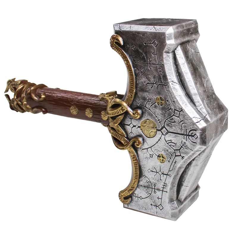 NEW VERSION Thor Mjolnir Hammer From God of War Ragnarok Lifesize 1:1  Cosplay 3d Print Props Costume Prop Replica 