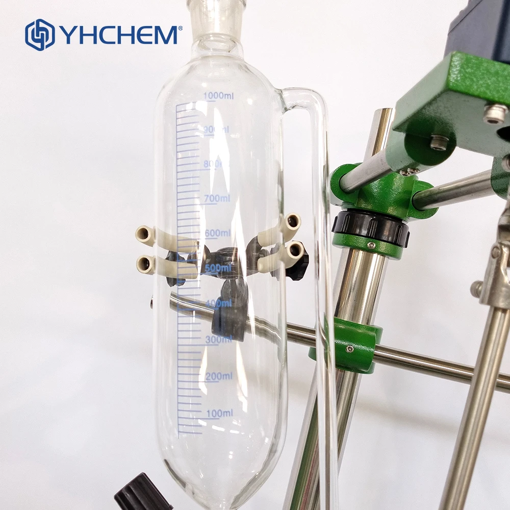반응기와 리플럭스 및 교반 장치 실험실 및 중형 시험용 재킷형 유리 반응기