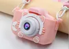 Cámara rosa para niños (lente dual) + tarjeta TF de 32 GB