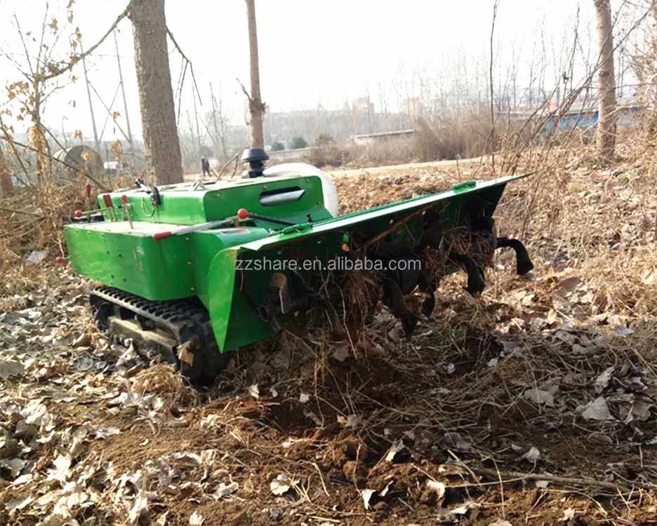 Mini Agricultural Digging Trencher Remote Control Crawler Tractor Agricultural Machinery Equipment