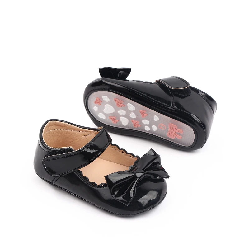 2025 High Quality Soft PU Leather Princess Baby Toddler Girl Shoes Prewalker Girl Shoes details
