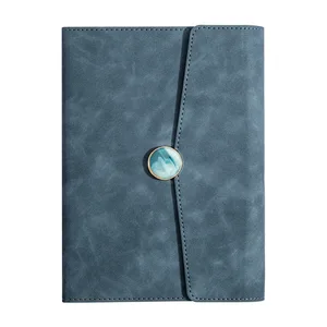 Custom A5 Promotional PU Leather Diary Planner Journal Notebooks with Magnet Buckle and Thermal Binding
