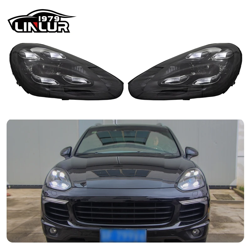 1979LL Car Lamp 2015 2016 2017 92A Lights Upgrade To 2023 Pdls Style LED Headlights For Porsche