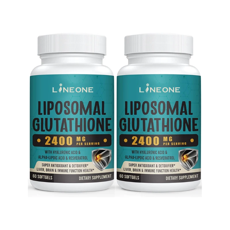 Liposomal Glutathione Softgels Max Absorption Active Form L-Glutathione Reduced (GSH) with Hyaluronic Acid Resveratrol Master