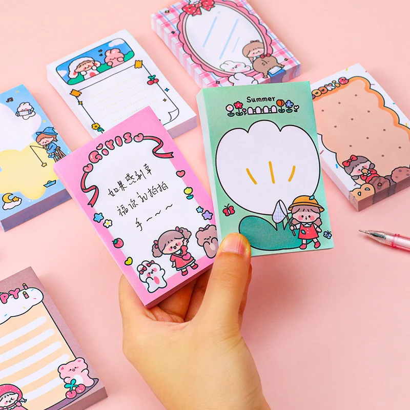 Wholesale Cute Cartoon Portable Sticky Notes Custom Logo Creative ...