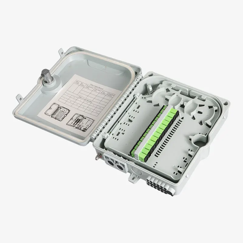 Boîte de distribution de Fiber FTTH extérieure, séparateur 16 PLC pour réseau de télécommunication 4G, boîte de terminaison de Fiber à 65 cœurs évaluée IP16