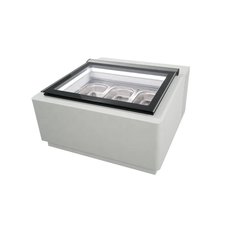 Table Top 3 4 6 Pans Mini Small Ice Cream Freezer/gelato