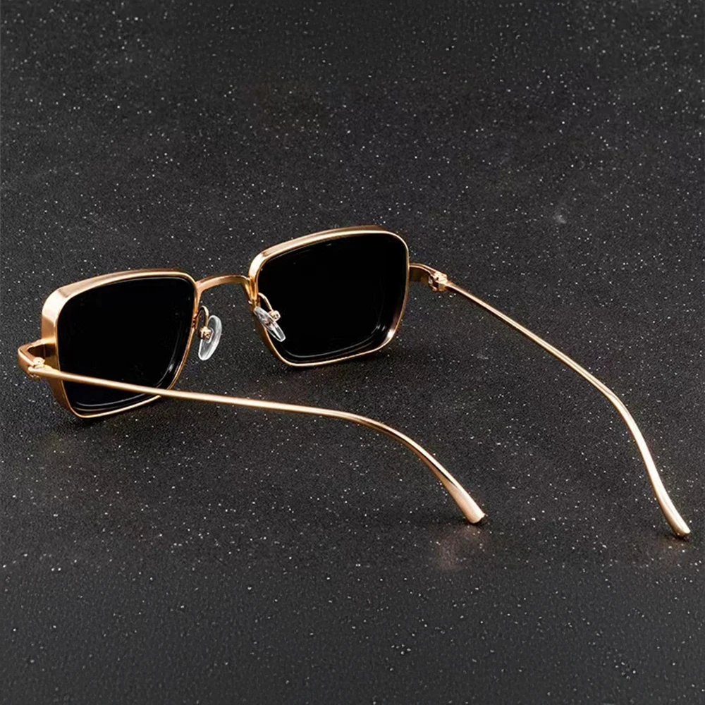 58157 Men Designer Fashion Uv 400 Ce Metal Luxury Retro Oversized square Sunglasses