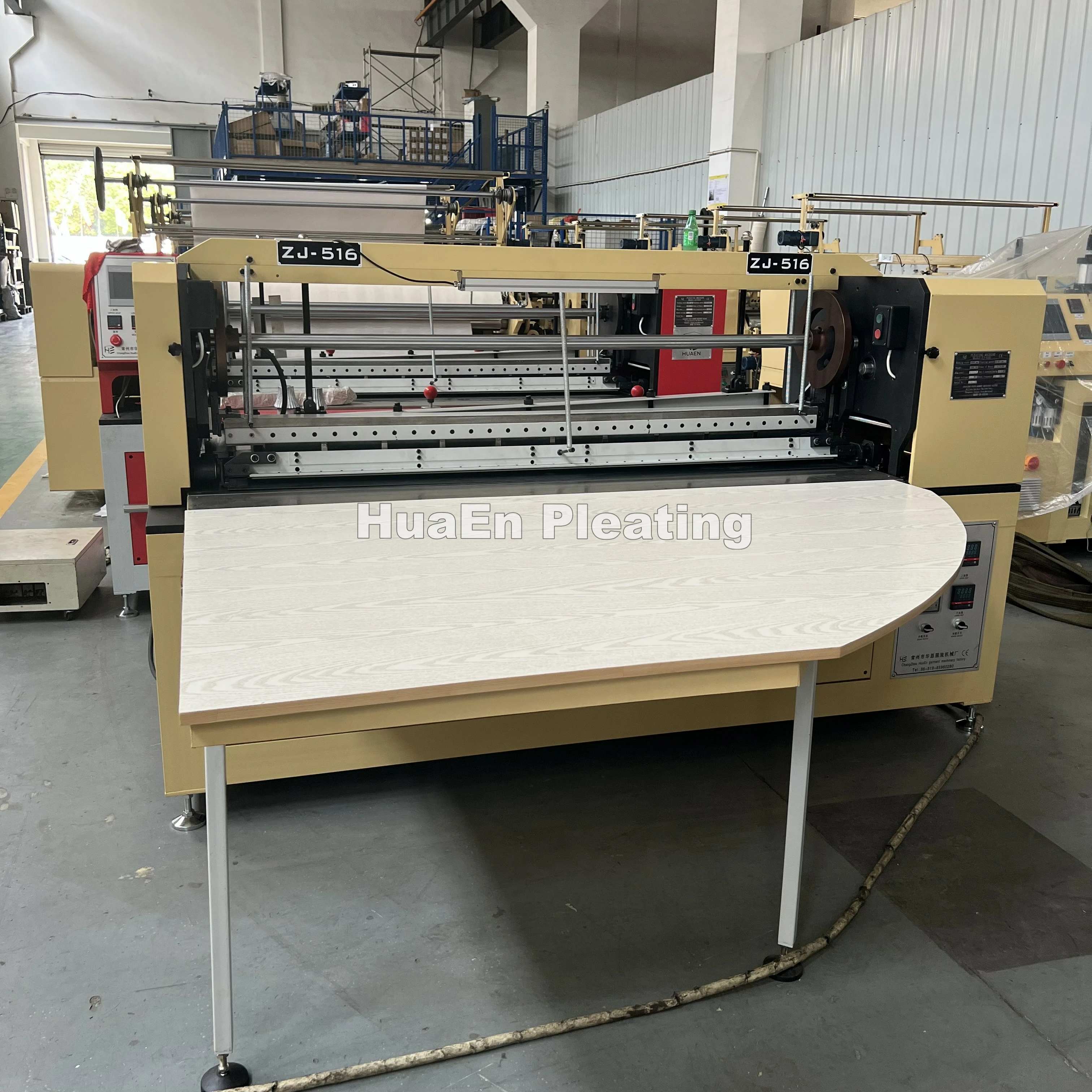 Manufacturer HuaEn Textile Cloth Garment Dress Sunray Fabrics Pleating Machinery
