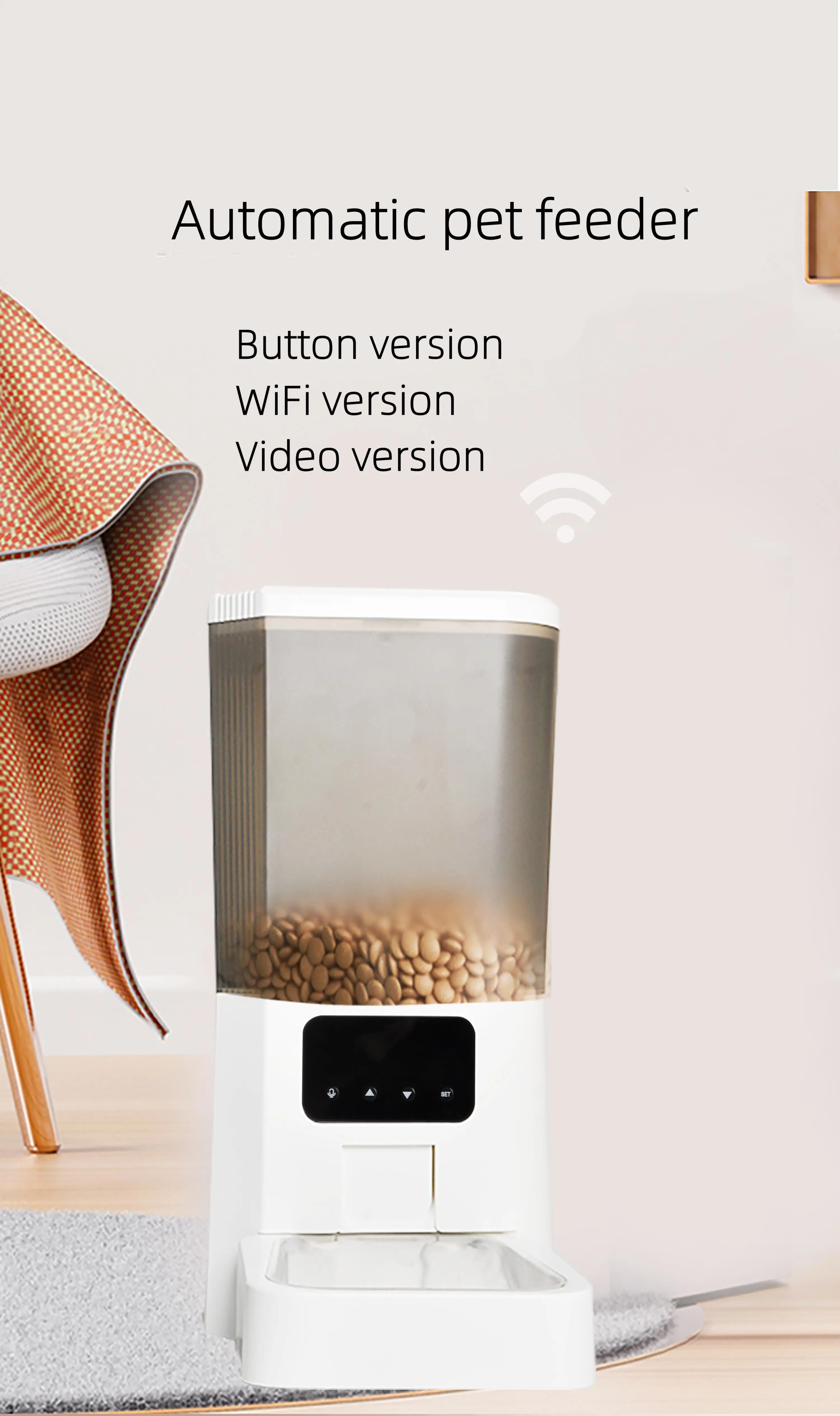 2023 Best Hot Selling Luxury Wholesale Pet Slow Feeder Black App Wifi