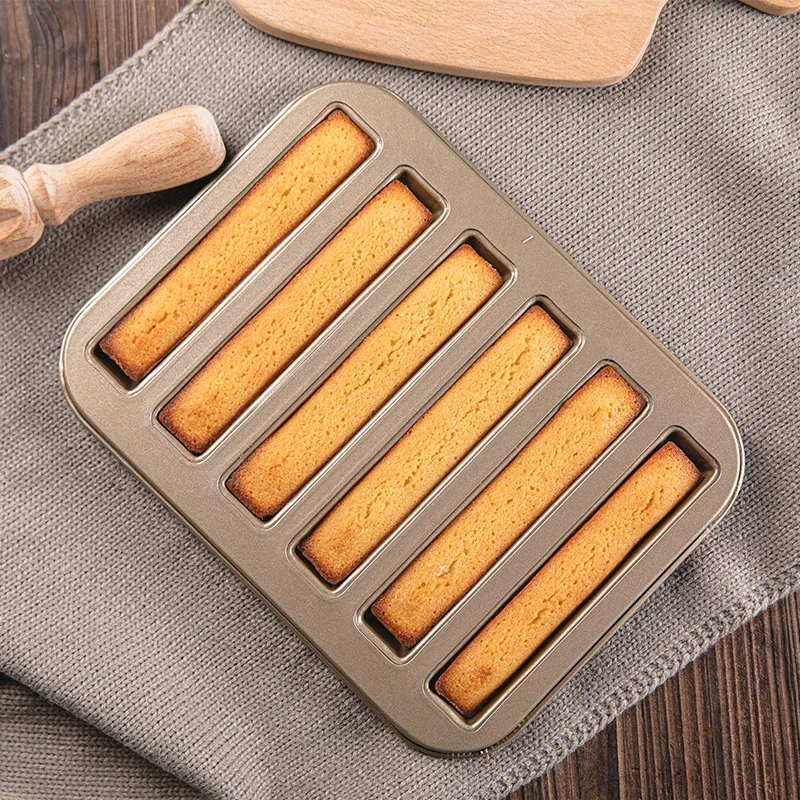 Chiyoda metal raft stick financier friand mold 6P Baking sheet oven from  japan