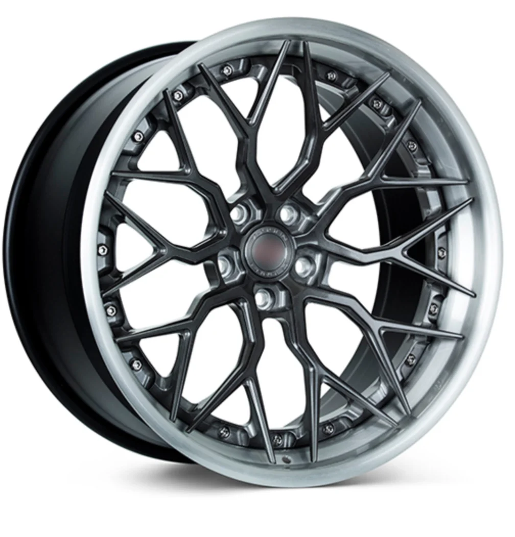 Custom Twopiece Wheels 16'' To 22'' 5x112 5x120 5x143 Alloy Car Rims 6061t6 Bright