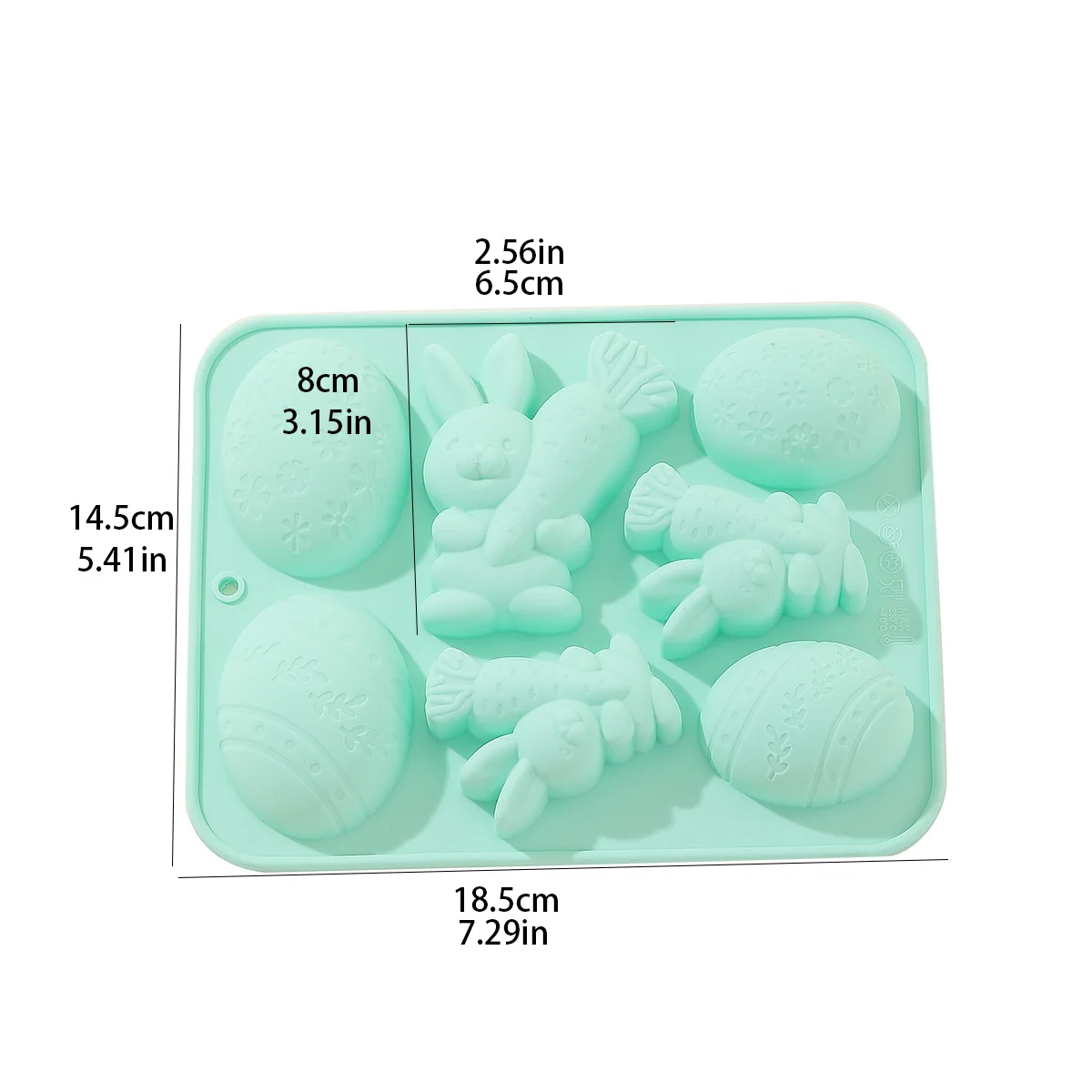 Easter for Rabbit Egg Silicone Cake Mold for DIY Home Decor Gypsum Ornament Aromatherapy Candle Pudding Mold for Festive supplier