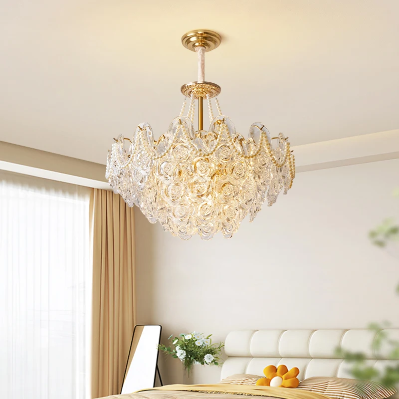 Make in China Factory for Living Room Crystal Lights Modern Pendant Light Crystal Lamp Led Indoor Hanging Ceiling Light