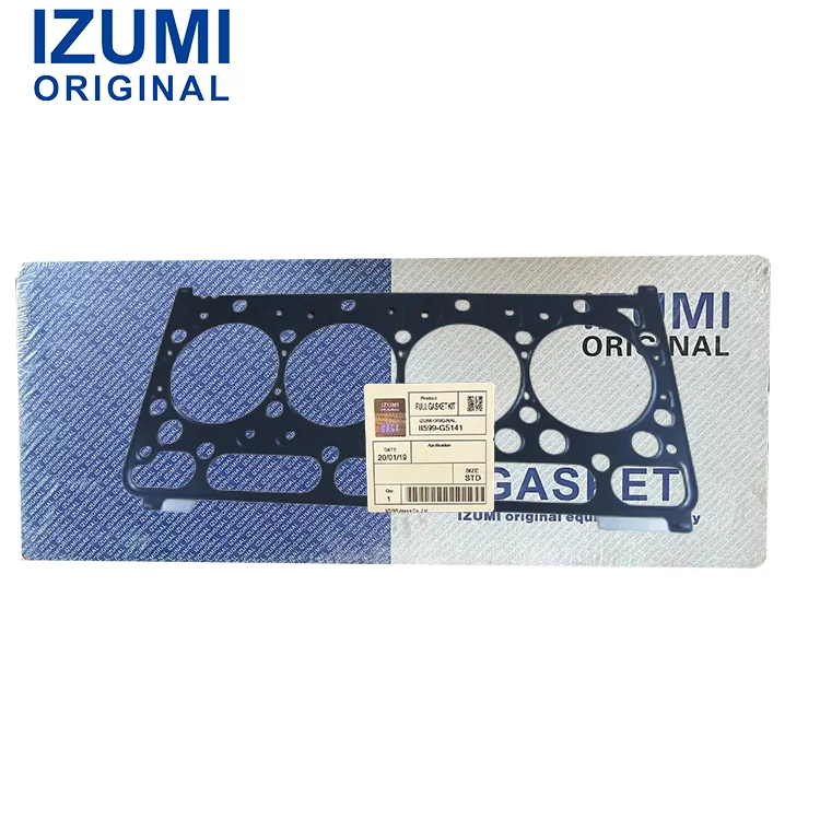 Оригинальная металлическая прокладка головки цилиндра IZUMI модели V2203, детали дизельного двигателя для тракторов, генераторов и экскаваторов Kubota, неоригинальные запасные части