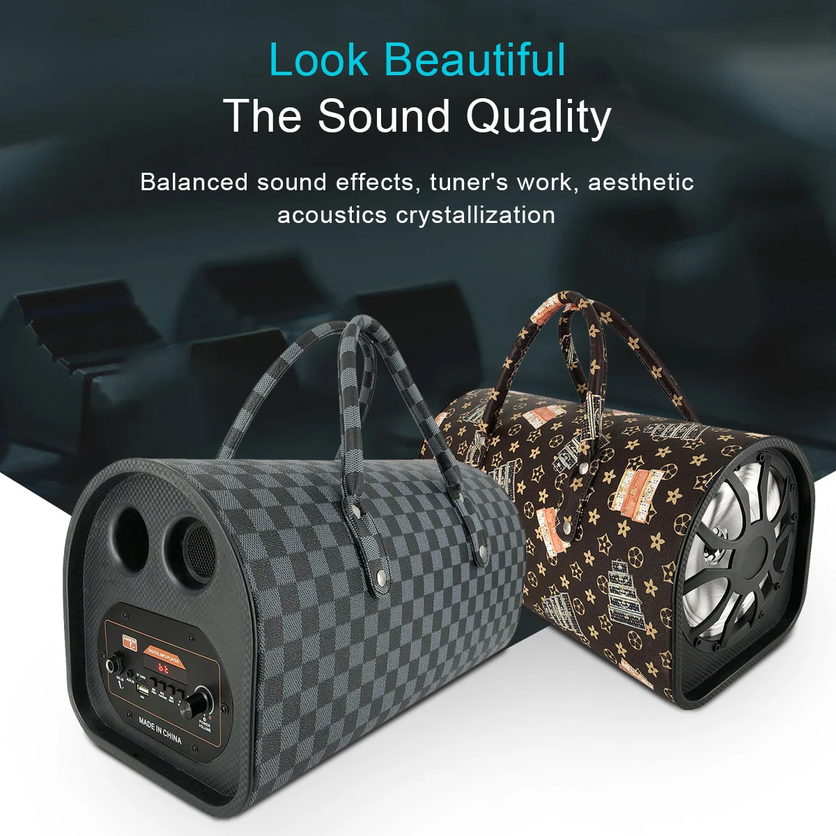 Wholesale Speaker Handbag 2022 Portable 5&6 inch Wireless Outdoor DJ Hifi  Super Bass Stereo TWS Wireless Blue Tooth Designer Bags From m.