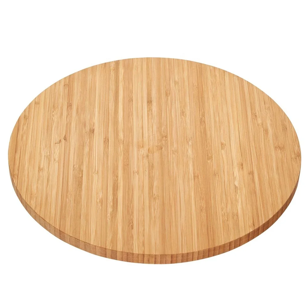 Бамбуковый деревянный кухонный вращающийся ленивый Сьюзен поворотной платформы дисплей лотки