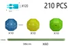 1402-30A-210 piezas-brillo