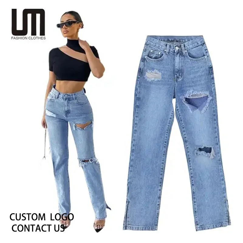 Liu Ming Y2K Fashion Streetwear Women Casual Jeans