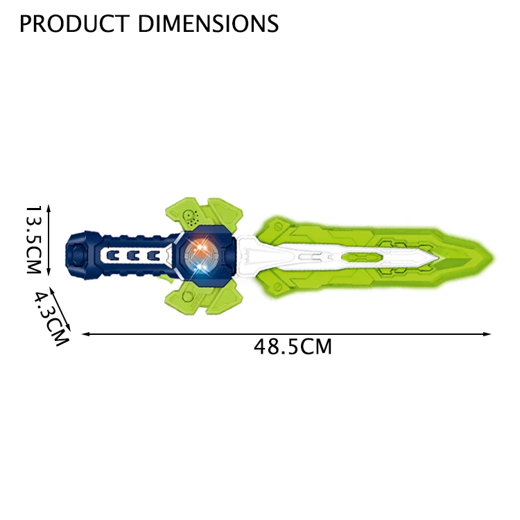 
 Пластиковая электрическая вспышка музыкальная детская игрушка меч с проекцией  