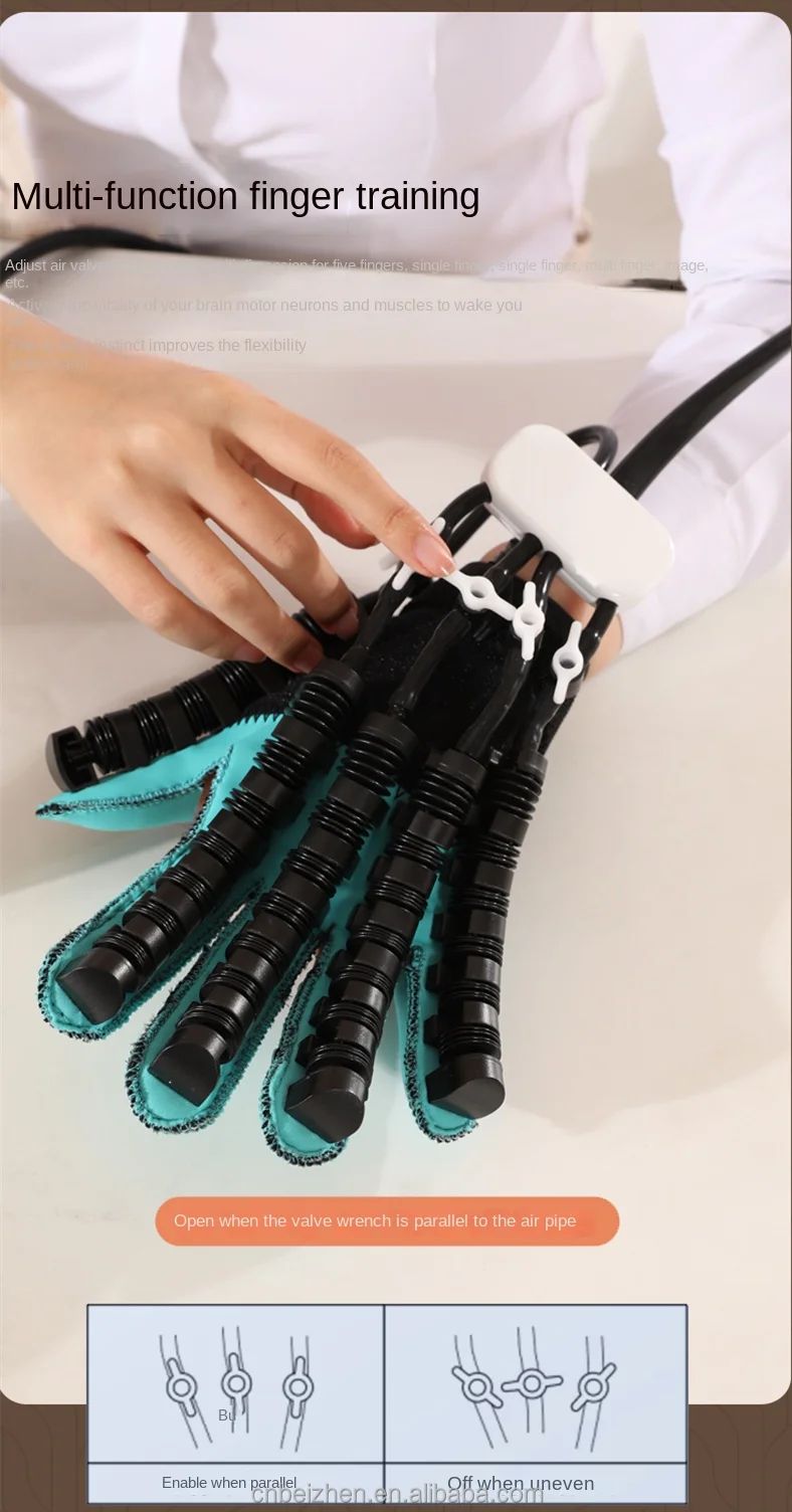 2023 newest design finger recovery hand rehabilitation robot glove for Stroke patients physiotherapy equipment suppliers factory