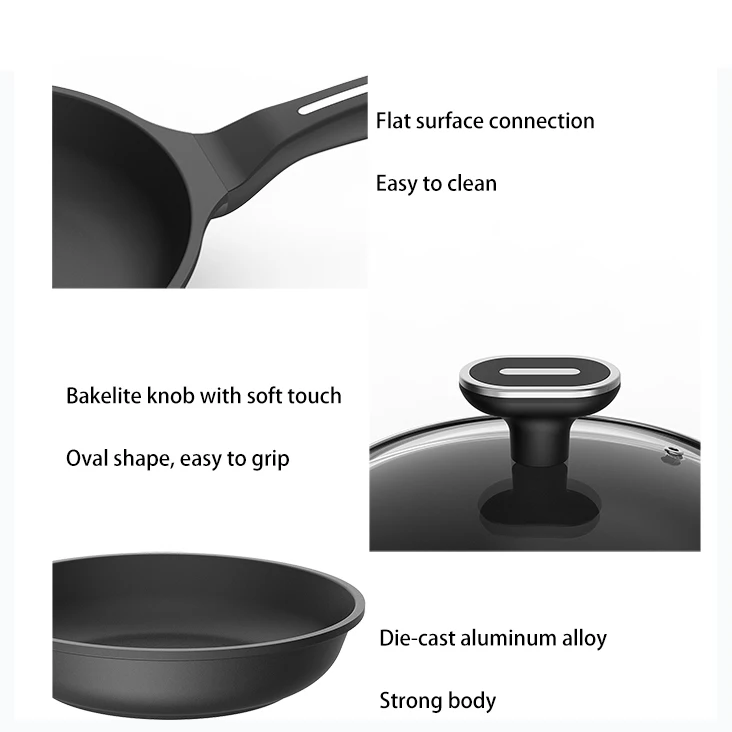 Wholesale BESCO Escalation Series 10pcs Non Stick Cooking Pot Set Big  Cooking Pots Casting Aluminum Sets with Induction Bottom Black From  m.