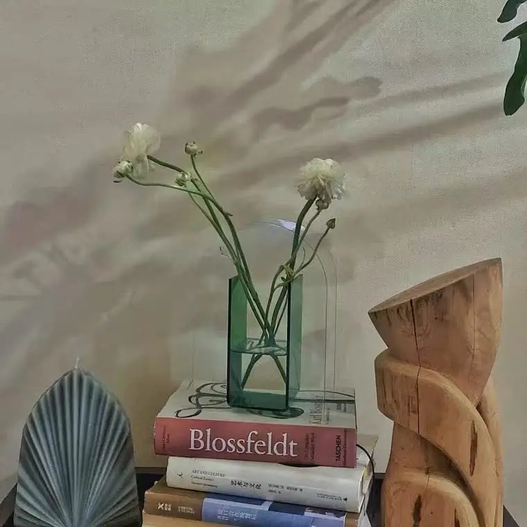 Acryl-Vase In Wolkenform – Moderner Blumenhalter, Make-up-Pinsel-Ständer & Deko Für Zuhause, Rosa Oder Orange