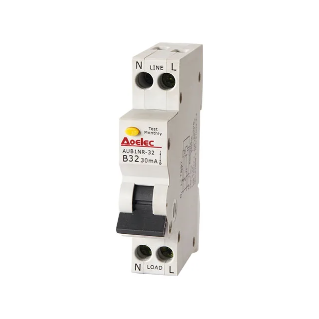 AUB1NR High Breaking Capacity Mini RCBO Single Pole