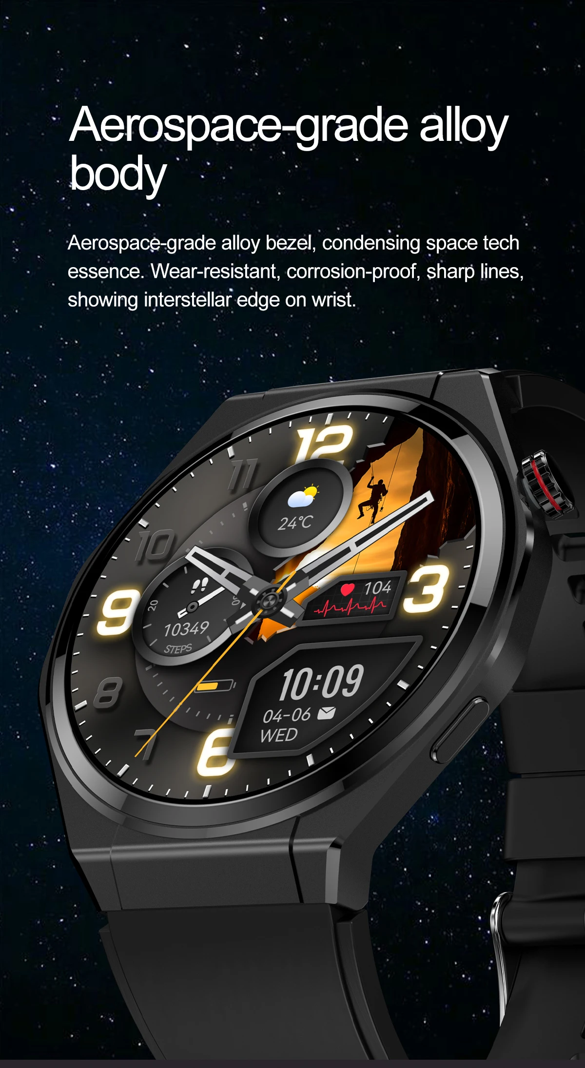 Ultra-Thin HK5 Smart Watch Blood Oxygen Blood Pressure 1.43inch Amoled Screen Voice Assistant BT Call Men Sport Smart Watch 2026