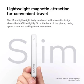 Godox MA5R 5W 1800K-10000K RBG LED Light Magnetic Charging Full-Color Mini on Camera Lights Live Outdoor Selfie Fill Lighting detail image
