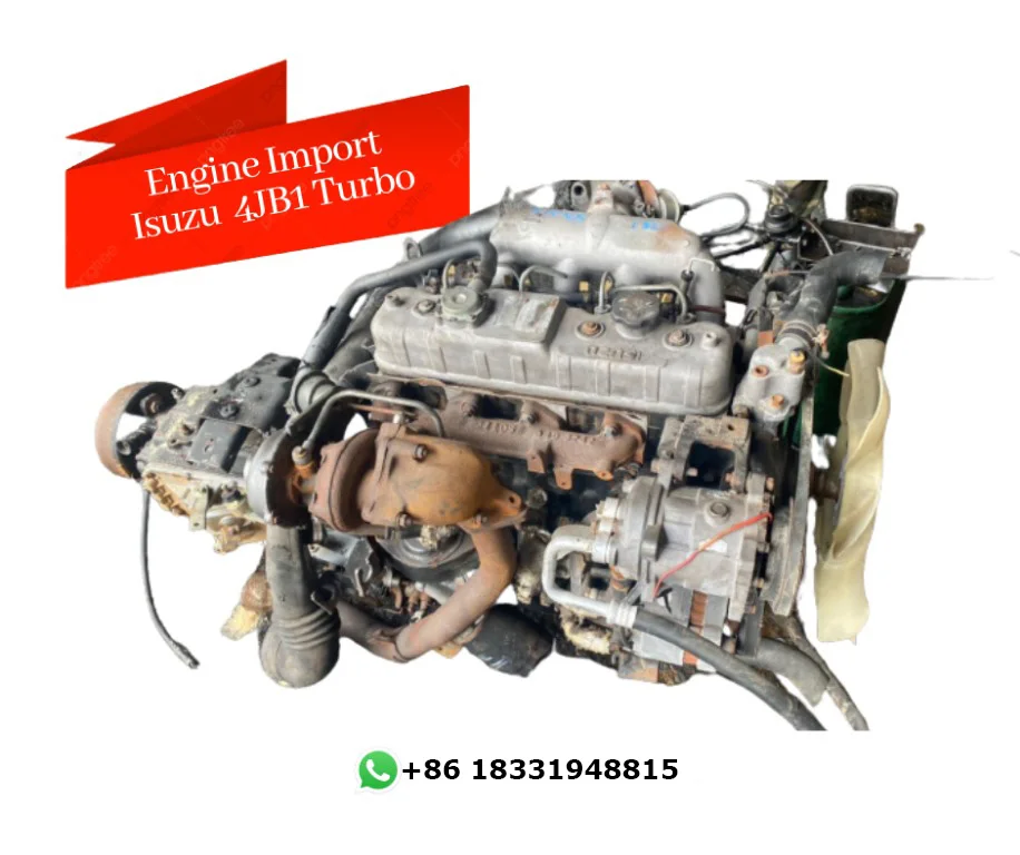 Second Hand Used Engine 4JB1 4JB1T  ISUZU-engines for Sale Isuzu 2.8 Turbo Diesel Engine for Truck