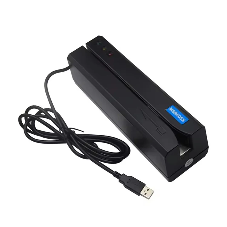 MSR100 USB Swipe Magnetic Credit Mini Card Reader Plug and Play Reader Track 1/2/3 Stripe Card Reader Writer Encoder