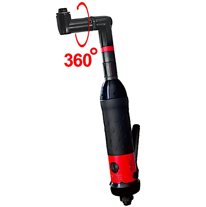 TY12430A30 Industrial Angle Drills 30 Degree | 3,000 Rpm |.45 hp |Side and Rear Exhaust | 1/4-28 UNF Internal Thread Easy Access