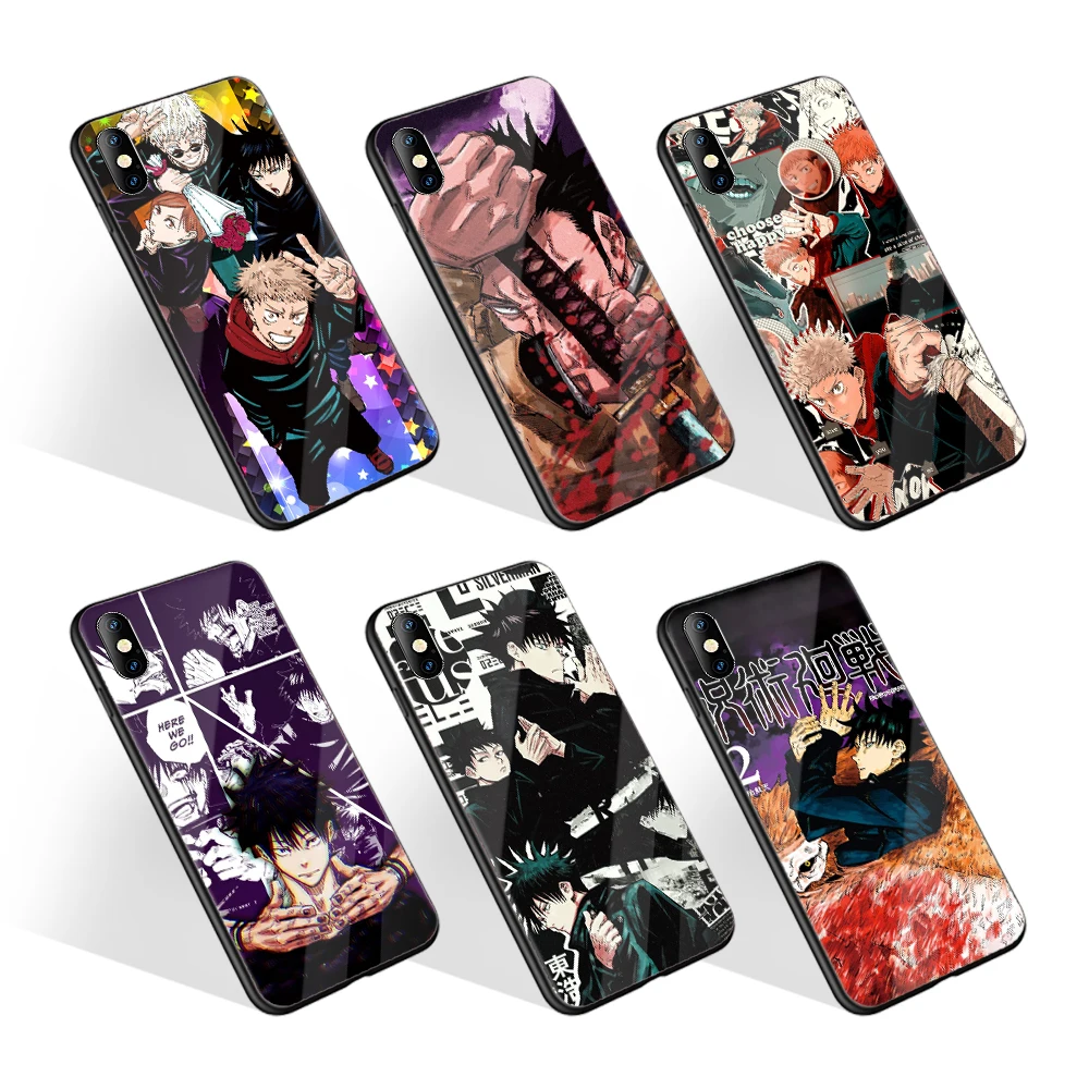 New Arrival Tempered Glass Hit Anime Cover For Samsung S21 Ultra 5g Jujutsu  Kaisen Wholesale Diy Phone Case For Iphone7 8 11 12 - Buy Manga Phone Case  For Iphone X Xr