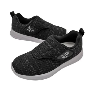 Anti-slippery High Quality Black Diabetic Shoes for Man