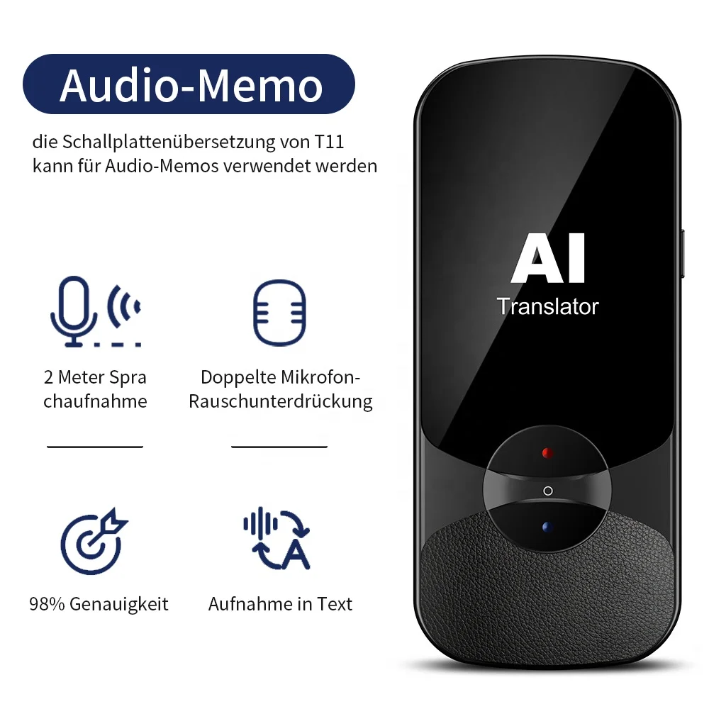 VORMOR T11 AI Voice Translator - 106 Languages, Two-Way Instant