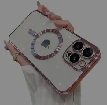 Multiple Colors Charging Magnetic Phone Case for iPhone 13 14 15 16 Pro Max Camera Lens Film Cover for iPhone 17 Pro Air
