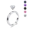 One ring + 5 colors zircons