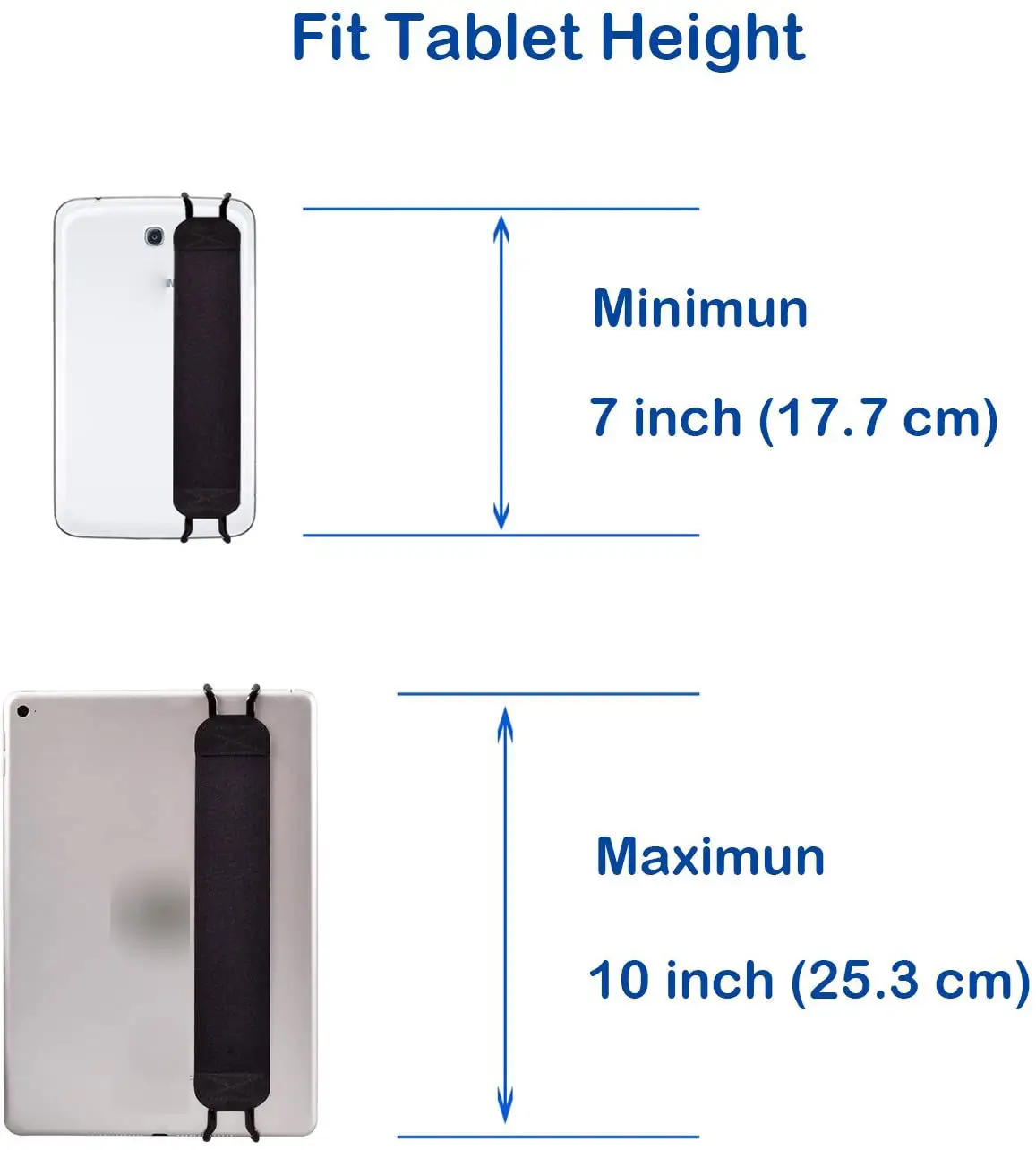 product laudtec universal tablets stretch hand strap holder protective security finger strap leather lanyard phone tablet e readers 20cm-7